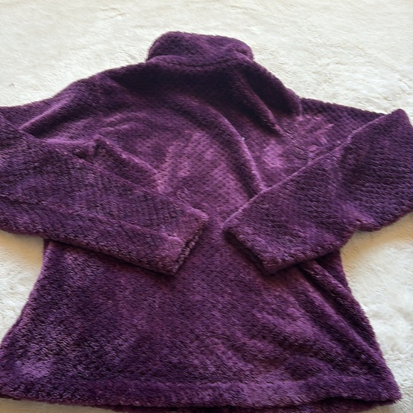 Columbia Full-Zip Plush Fleece Jacket Deep Purple Soft Cozy Layer Small - Picture 5 of 7